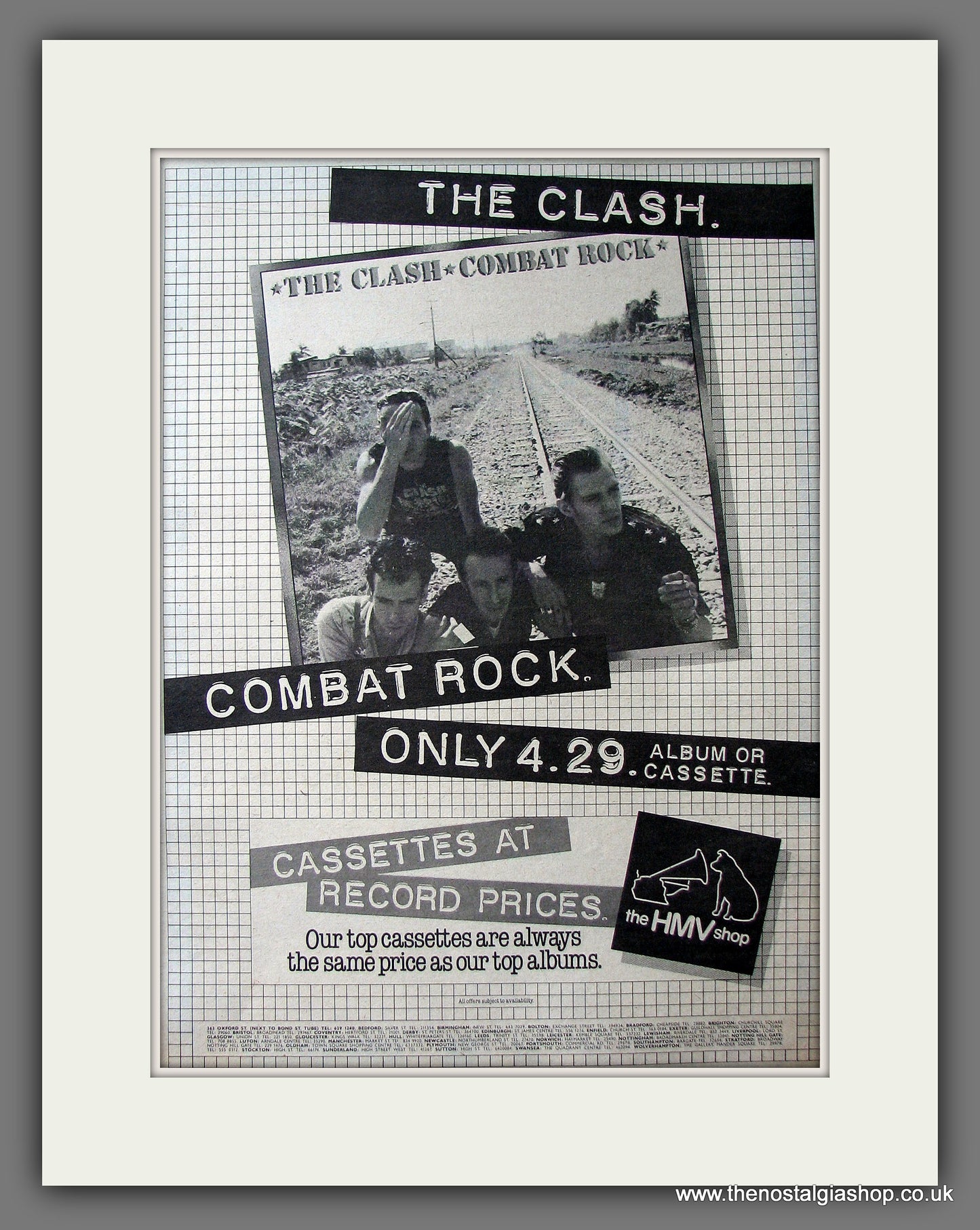 Clash (The) Combat Rock. Original Advert 1982 (ref AD13630)