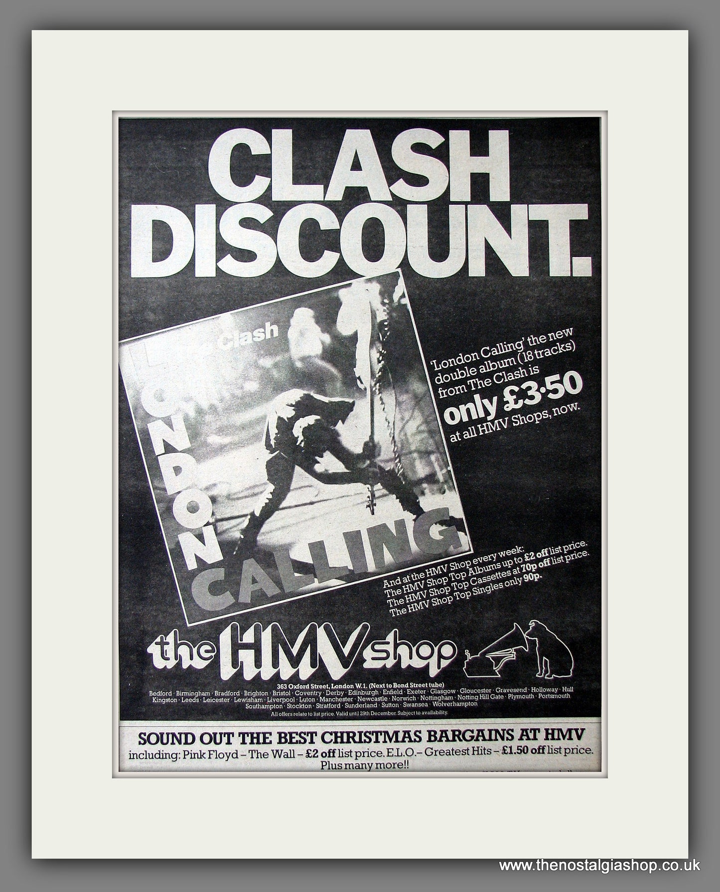 Clash (The) London Calling. Original Advert 1979 (ref AD13631)