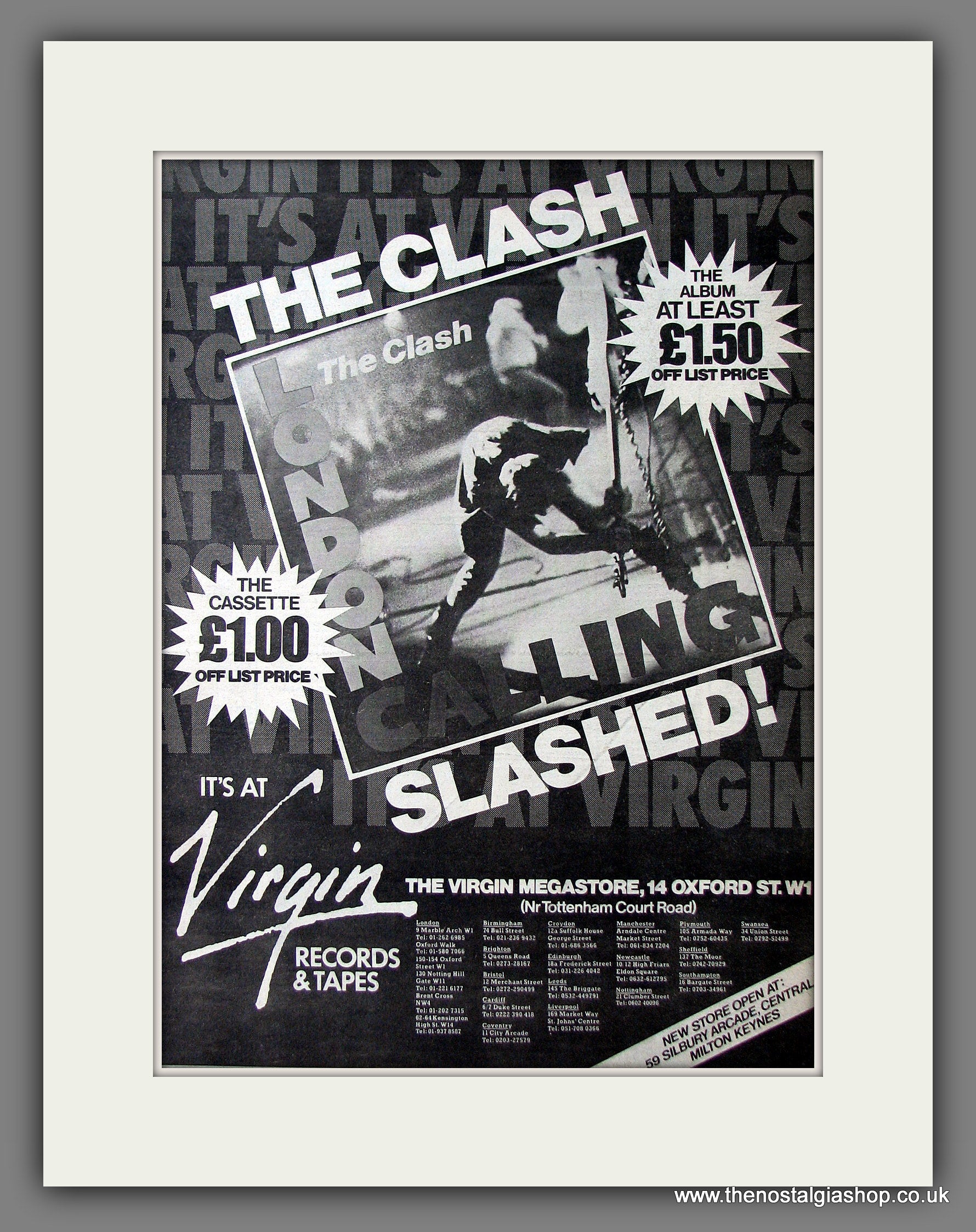 The offers Clash London Calling Original UK Print 1979