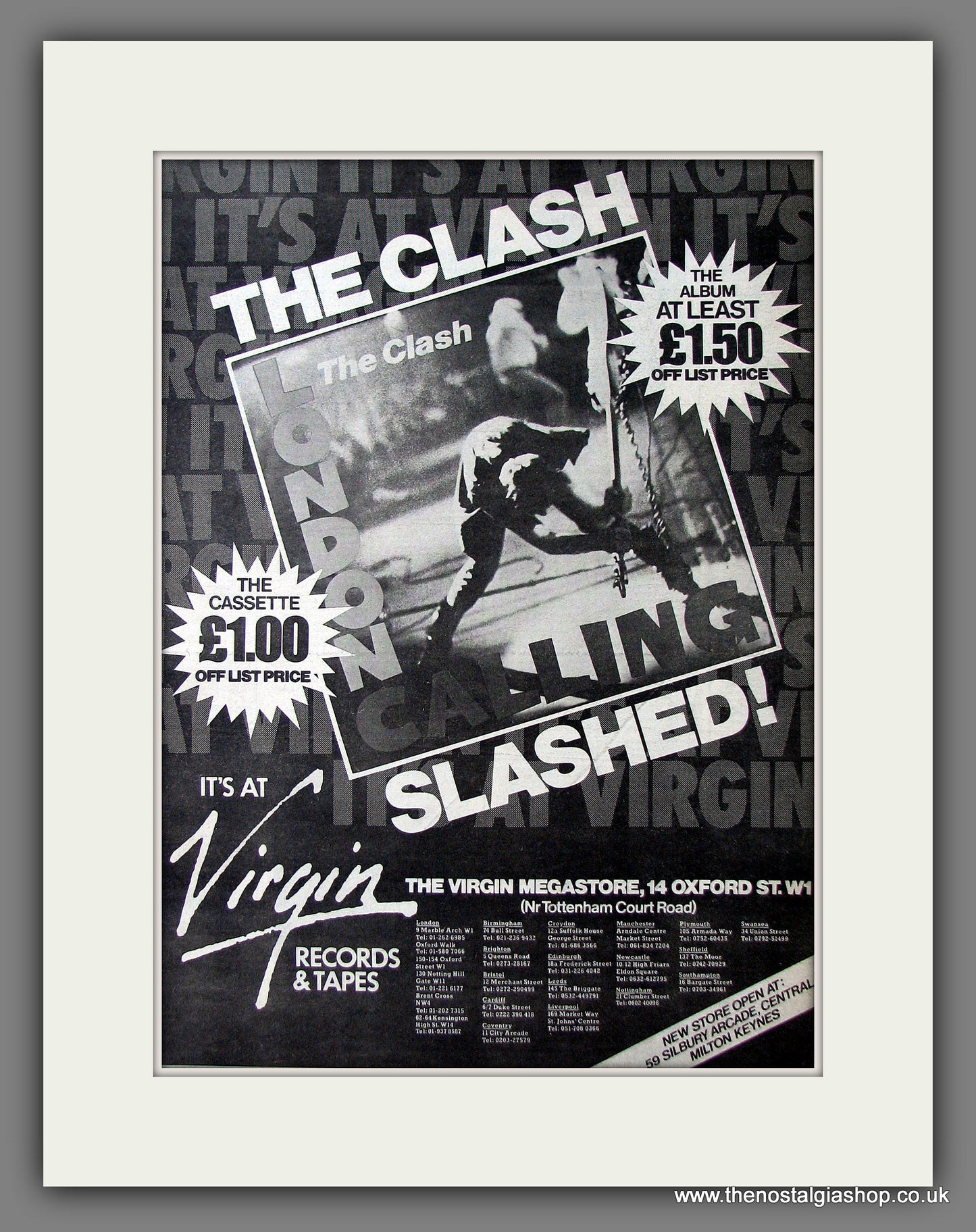 Clash (The) London Calling. Original Advert 1979 (ref AD13632)