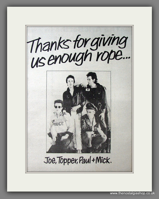 Clash (The) Thank You. Original Advert 1979 (ref AD13633)