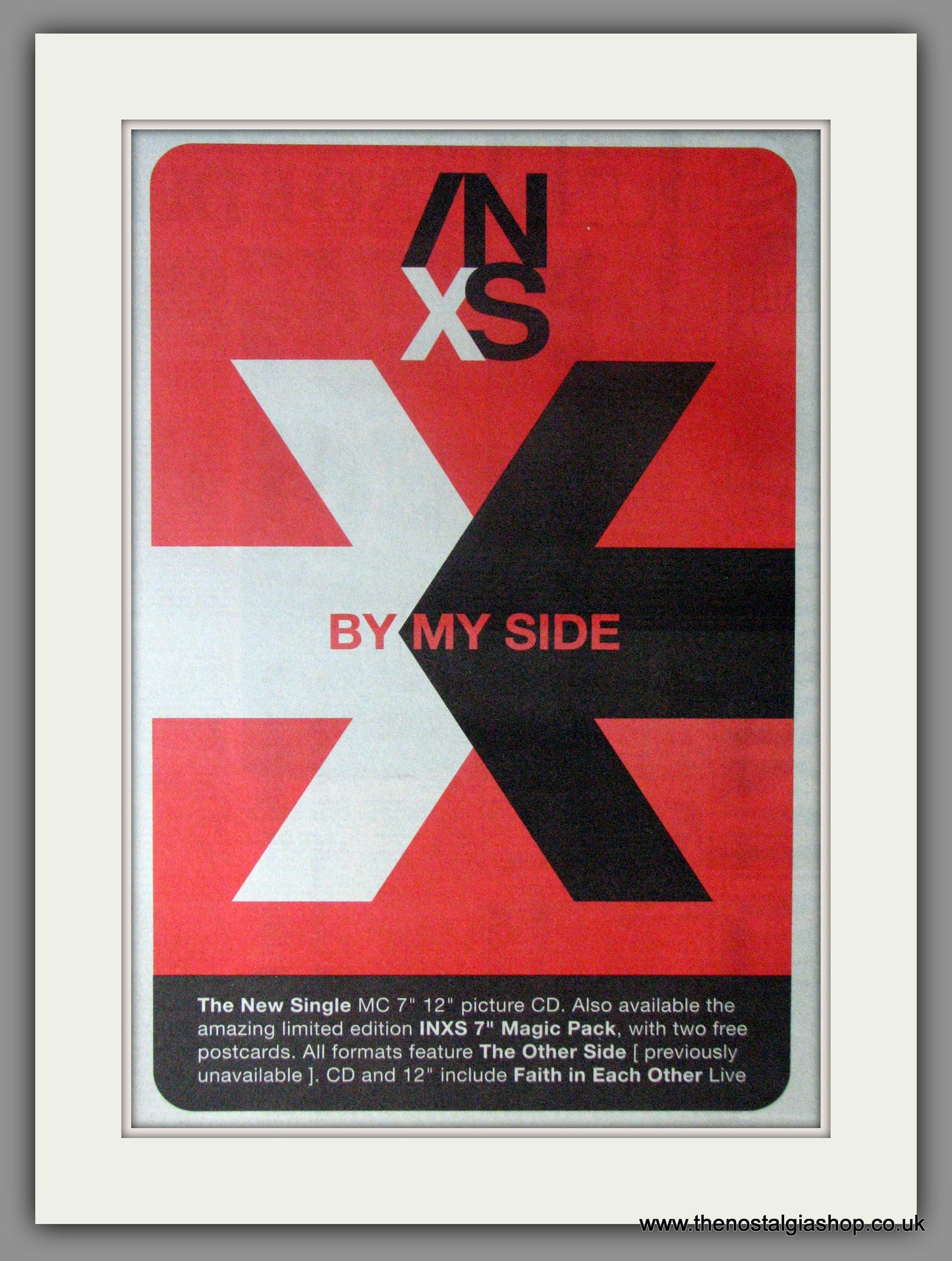 INXS By My Side. Vintage Advert 1991 (ref AD11203)