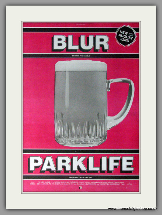 Blur Parklife.  Original Vintage Advert 1994 (ref AD11205)