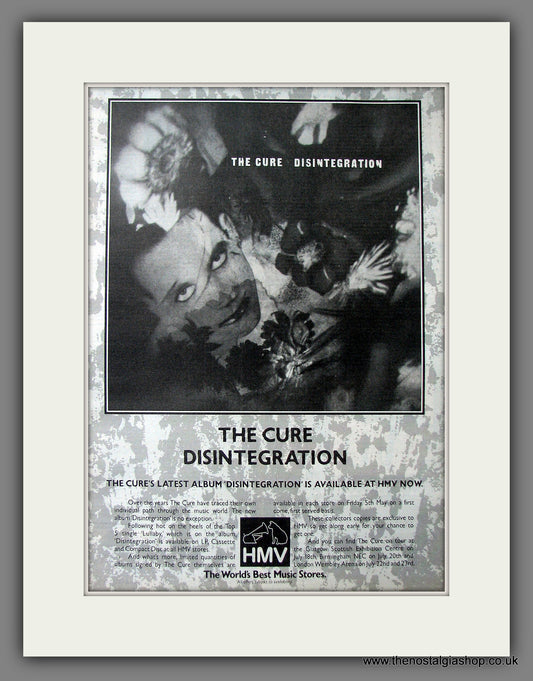 Cure (The) Disintegration. Original Advert 1989 (ref AD13650)