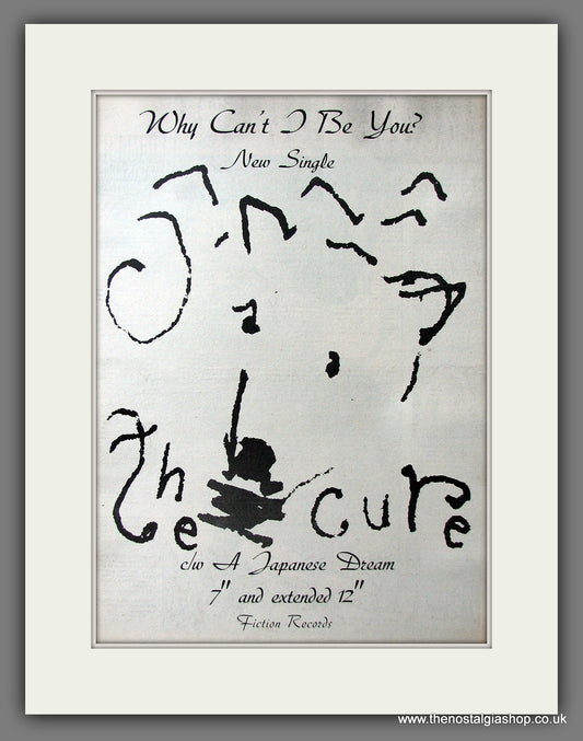 Cure (The) Why Can't I Be You. Original Advert 1987 (ref AD13651)