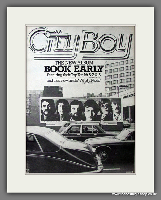 City Boy Book Early. Original Advert 1978 (ref AD13652)