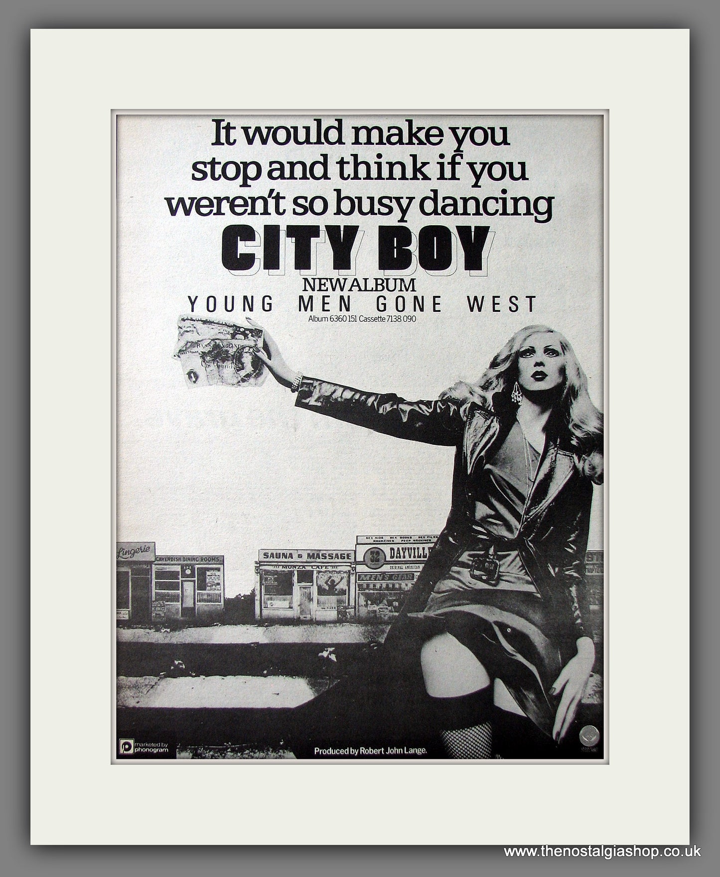 City Boy Young Men Gone West. Original Advert 1977 (ref AD13654)