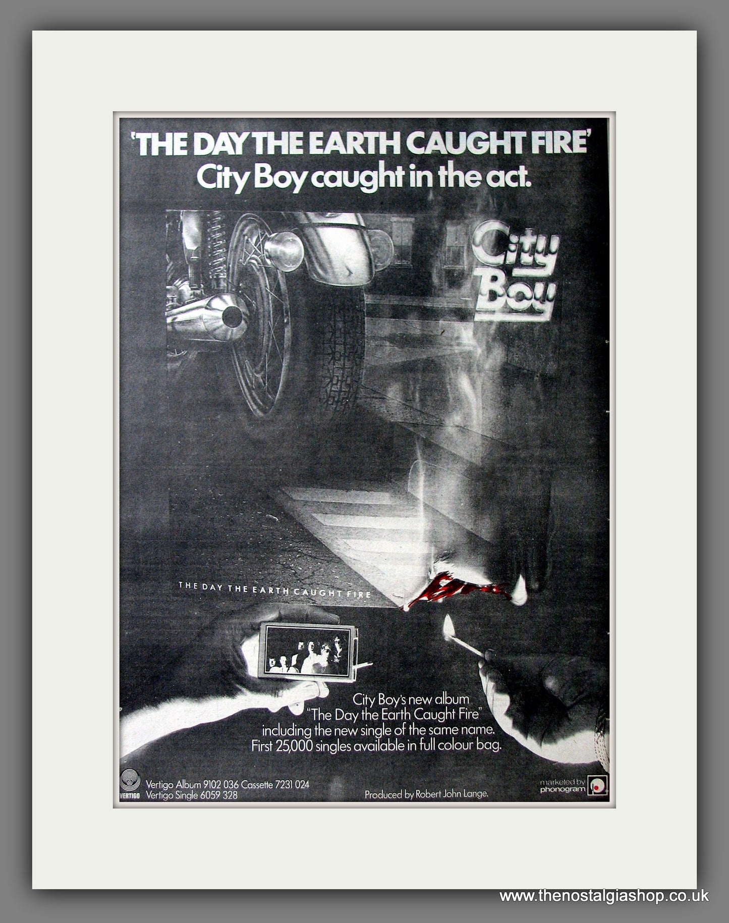 City Boy The Day The Earth Caught Fire. Original Advert 1979 (ref AD13655)