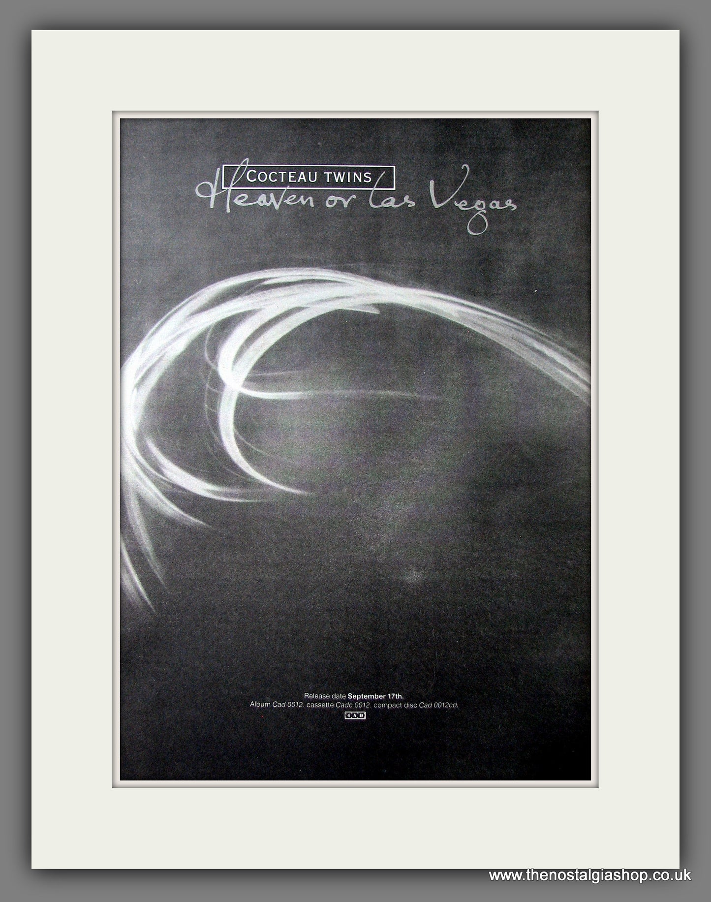 Cocteau Twins Heaven Or Las Vegas. Original Advert 1990 (ref AD13662)