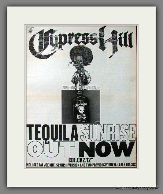 Cypress Hill Tequila Sunrise. Original Advert 1998 (ref AD13667)