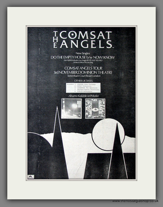 Comsat Angels (The) Do The Empty House + Tour Dates. Original Advert 1981 (ref AD13670)