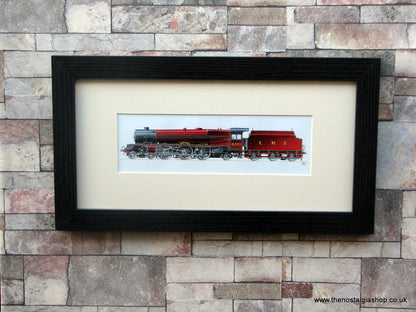 Princess Elizabeth No. 6201. Framed Railway Print.