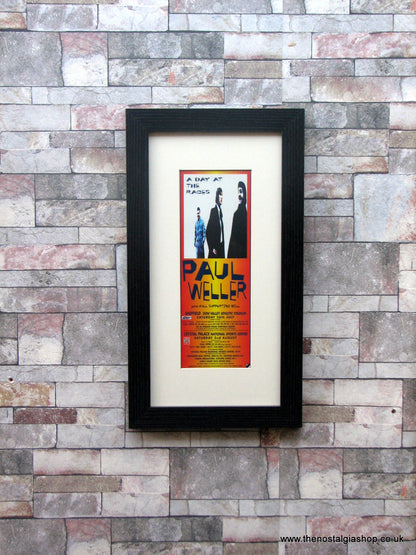 Paul Weller. A Day At The Races. Framed Original Advert 1997.