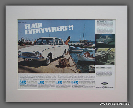 Ford Corsair. Flair Everywhere!! Original Advert 1963 (ref AD100M)