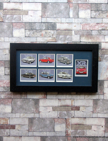 Ford XR 1980 - 1989. Framed Card Set.