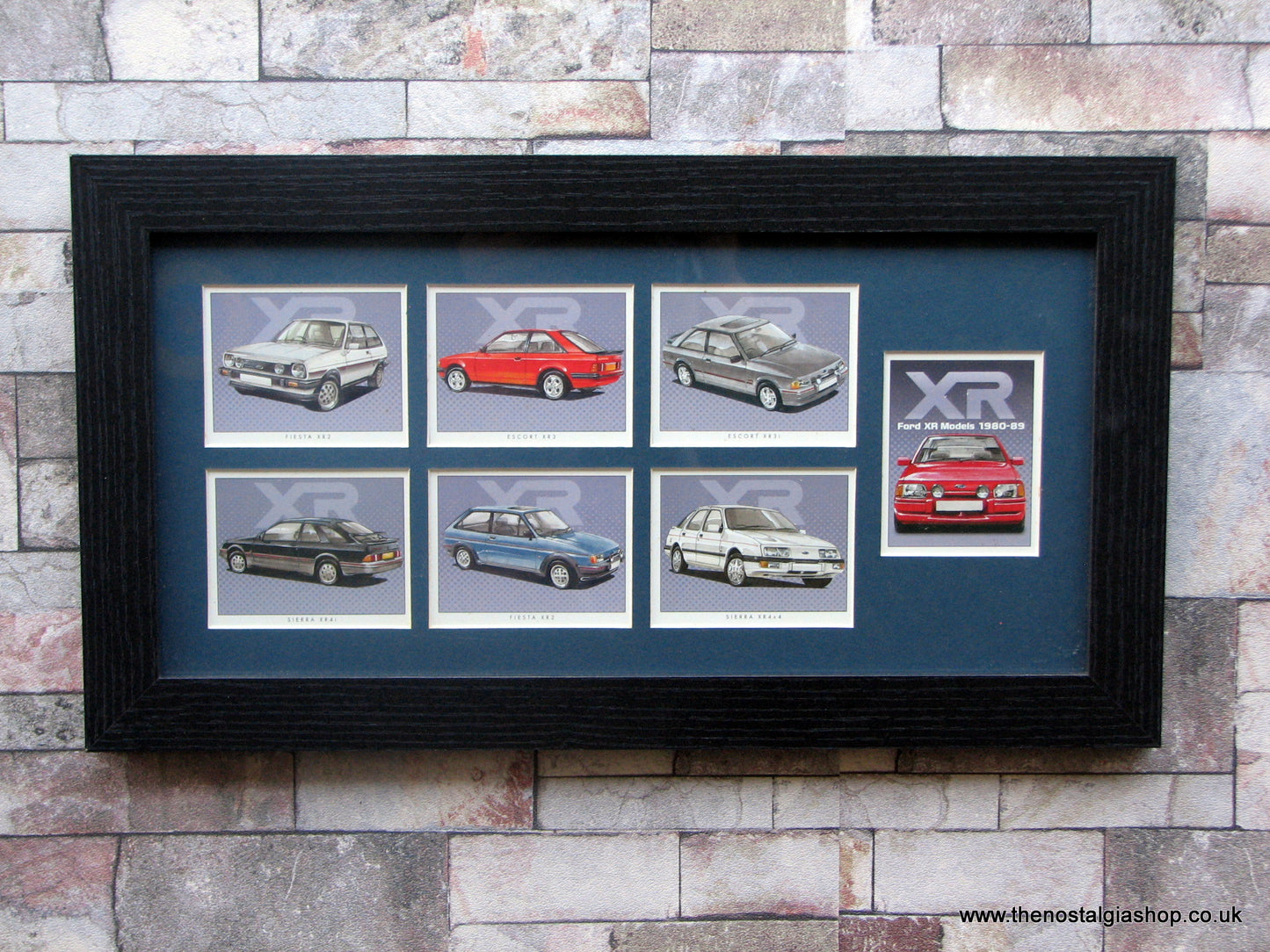 Ford XR 1980 - 1989. Framed Card Set.