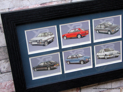 Ford XR 1980 - 1989. Framed Card Set.