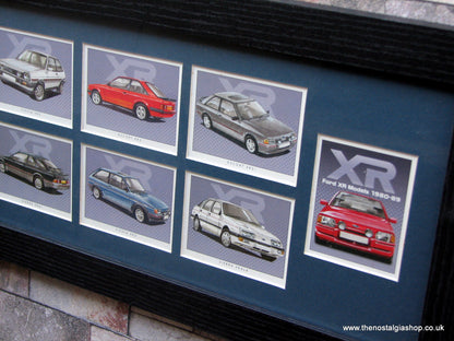 Ford XR 1980 - 1989. Framed Card Set.