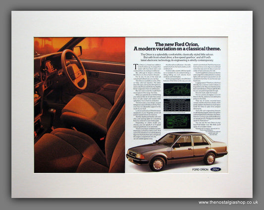 Ford Orion. Original Advert 1983 (ref AD122M)