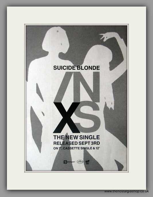 INXS Suicide Blonde. 1990 Original Advert (ref AD50892)