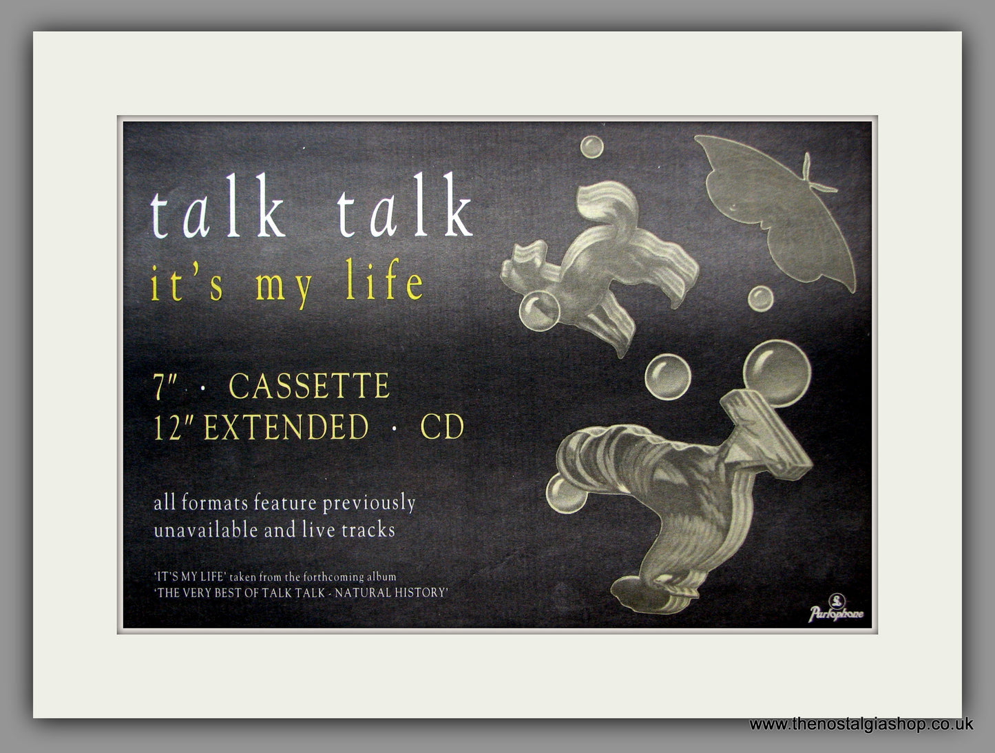 Talk Talk. It's My Life. 1990 Original Advert (ref AD50897)