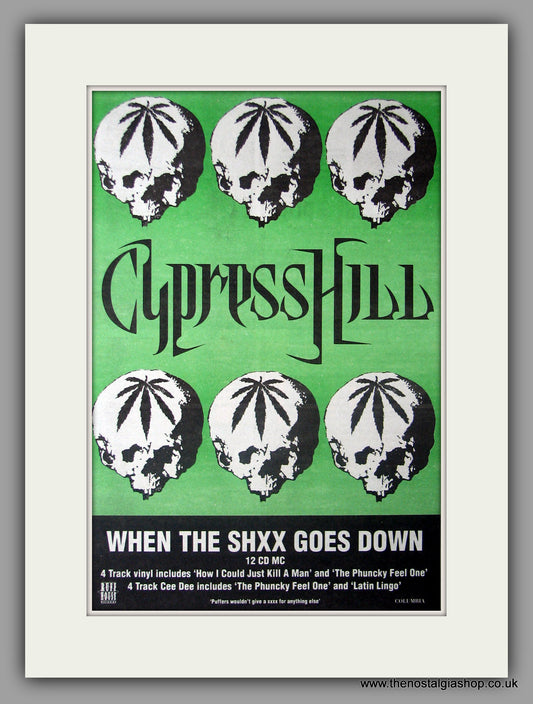 Cypress Hill. When The Shxx Goes Down 1993 Original Advert (ref AD50899)