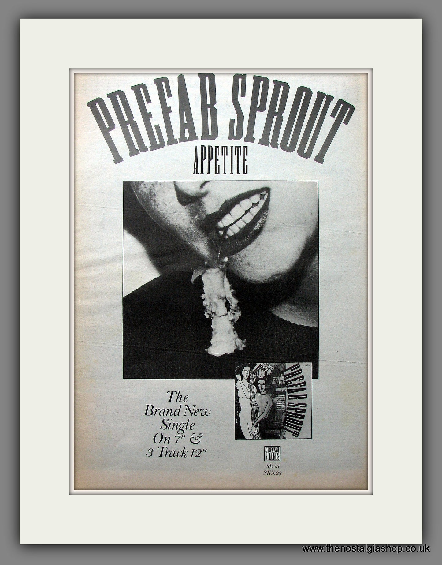 Prefab Sprout. Appetite. Original Advert 1985 (ref AD13529)