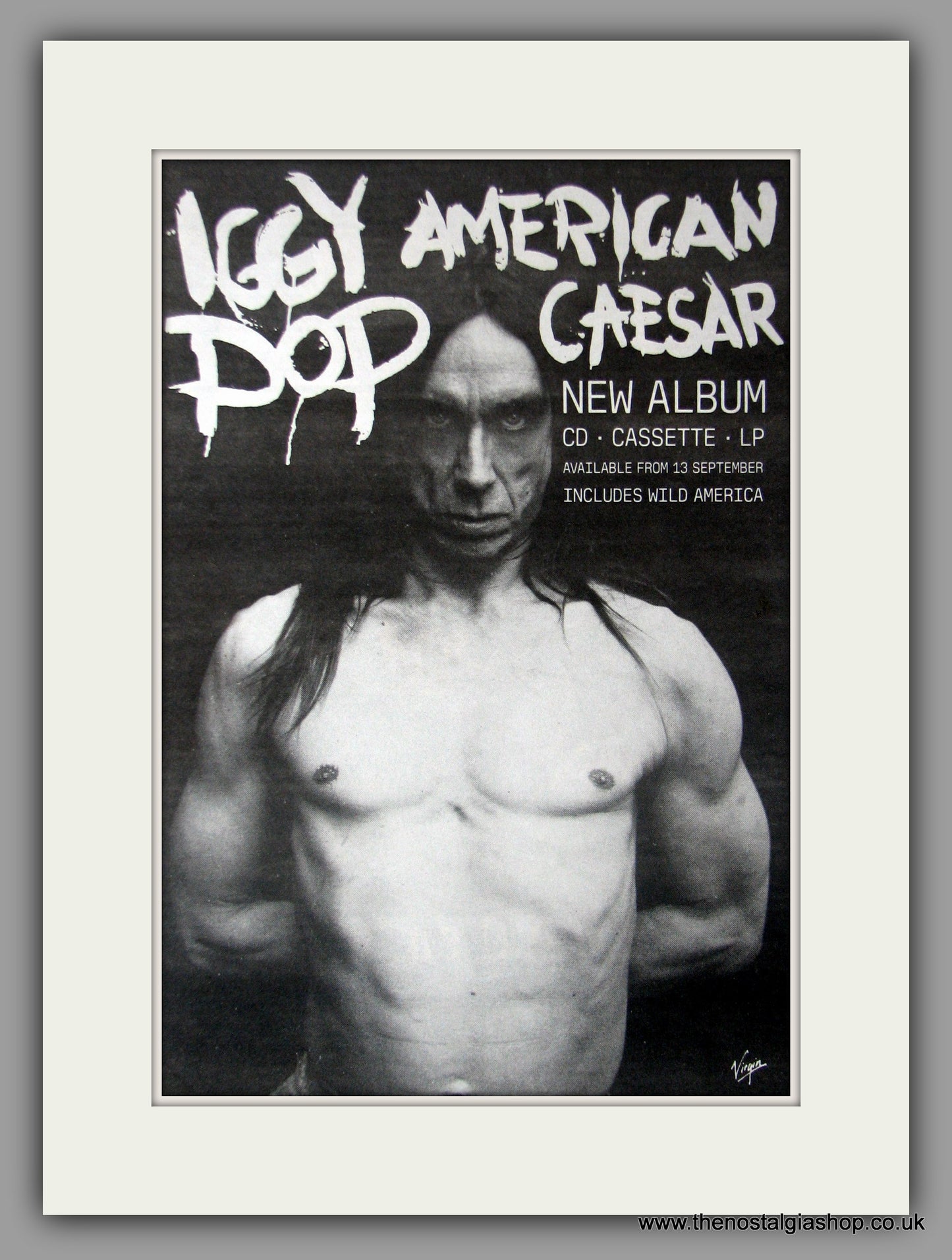 Iggy Pop. American Caesar. 1993 Original Advert (ref AD50925)