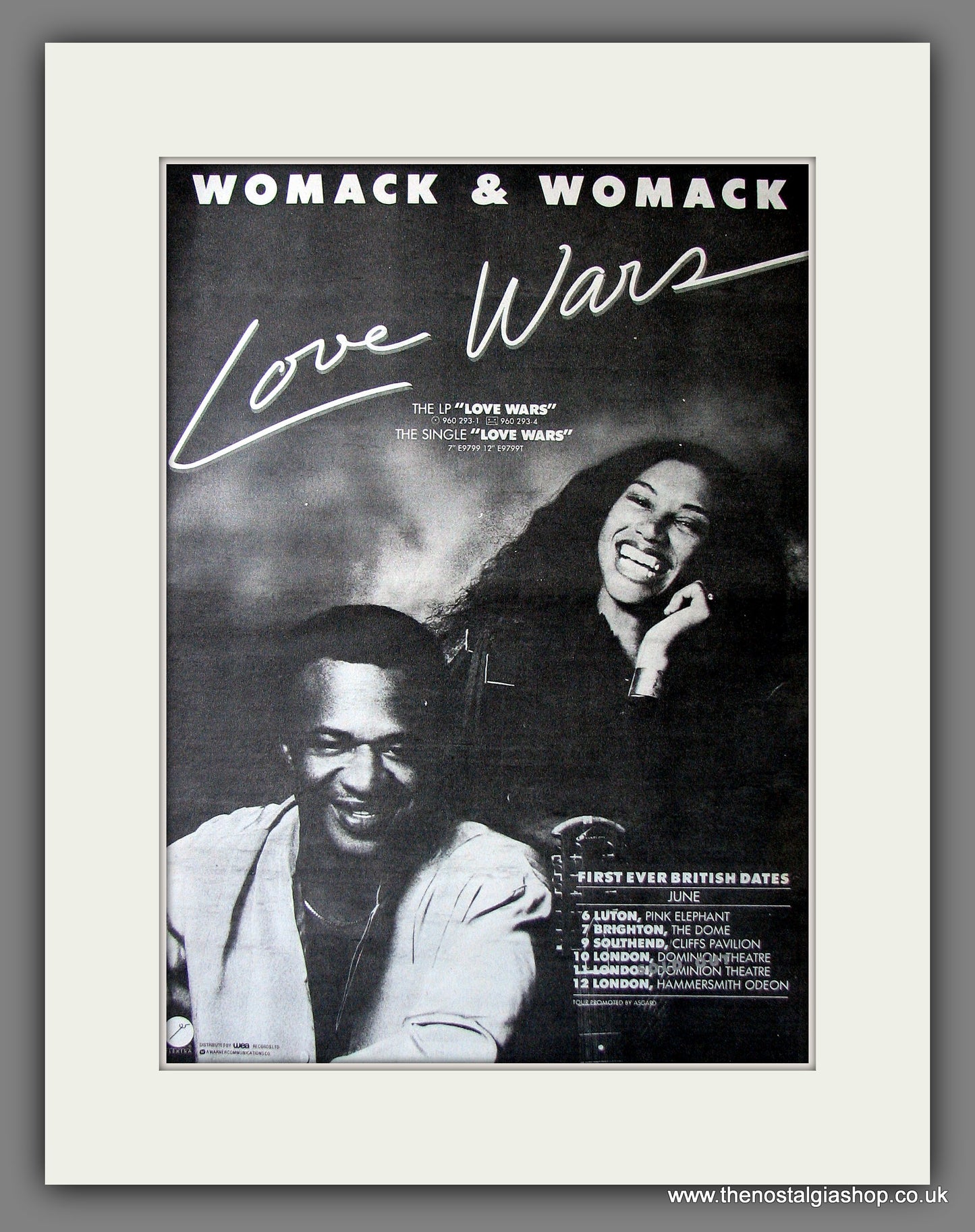 Womack & Womack. Love Wars. Original Advert 1984 (ref AD13591)