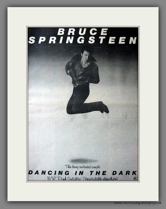 Bruce Springsteen. Dancing In The Dark. Original Advert 1984 (ref AD13593)