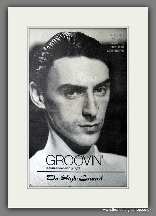 Style Council, Paul Weller. Groovin'. Original Advert 1984 (ref AD13596)