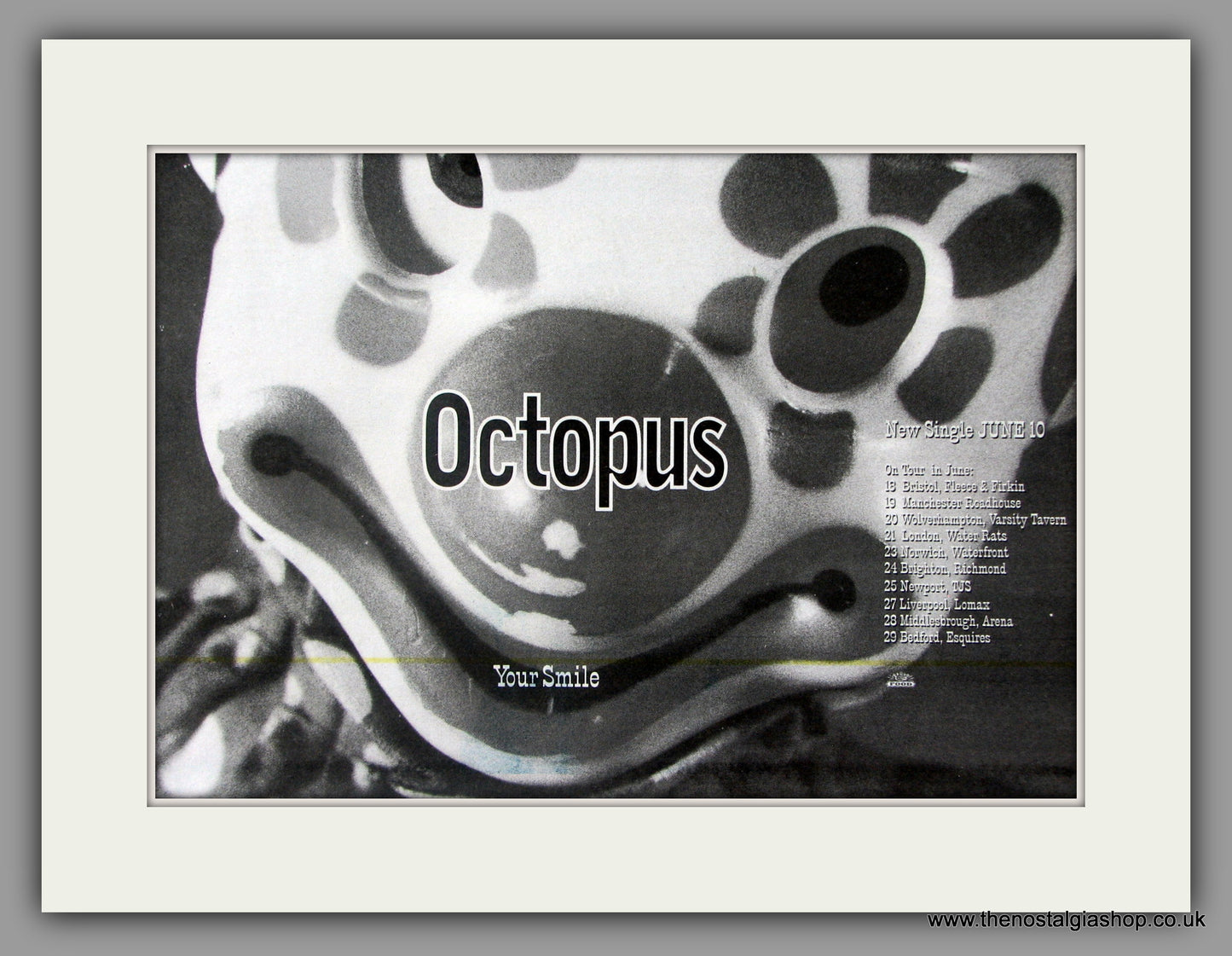 Octopus. Your Smile. Vintage Advert 1996 (ref AD51110)