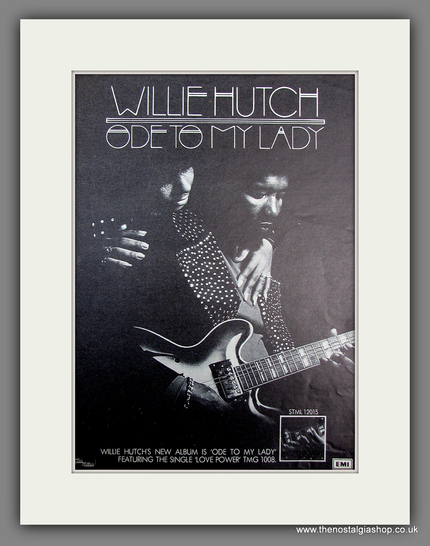 Willie Hutch. Ode To My Lady. 1976 Original Advert (ref AD55984)