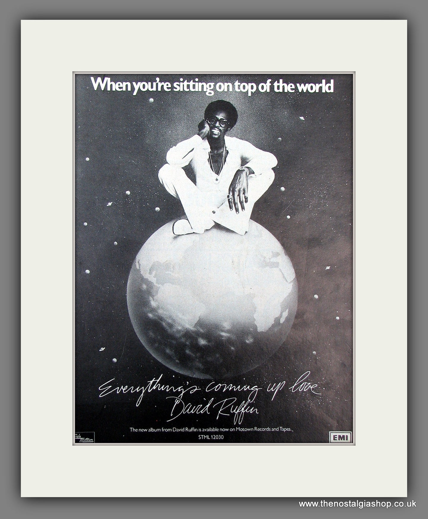 David Ruffin. Everything's Coming Up Love. 1976 Original Advert (ref AD55987)