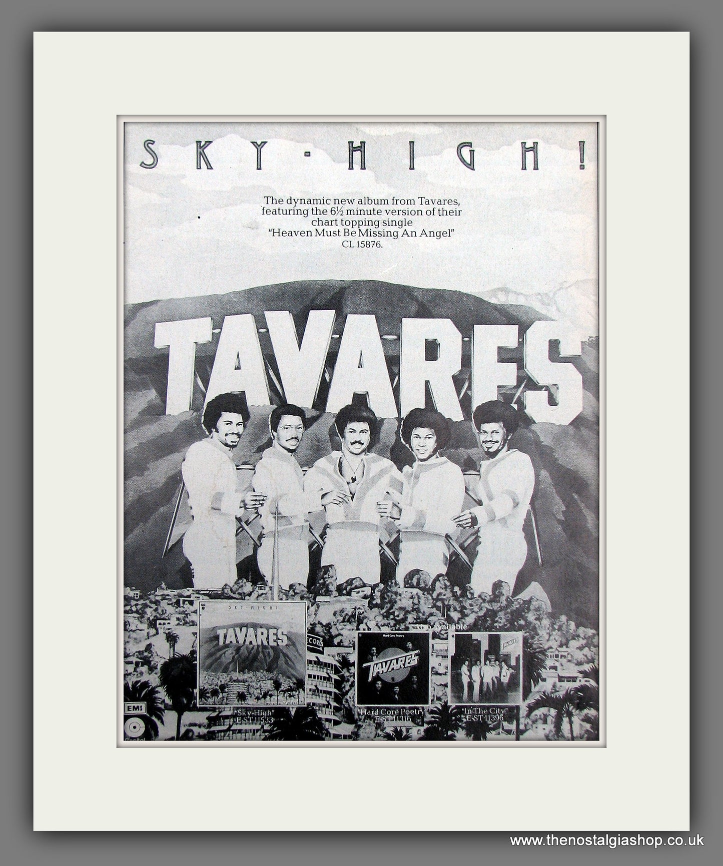 Tavares. Sky High. 1976 Original Advert (ref AD55992)