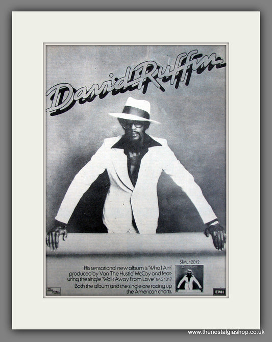 David Ruffin. Who I Am. 1976 Original Advert (ref AD56004)