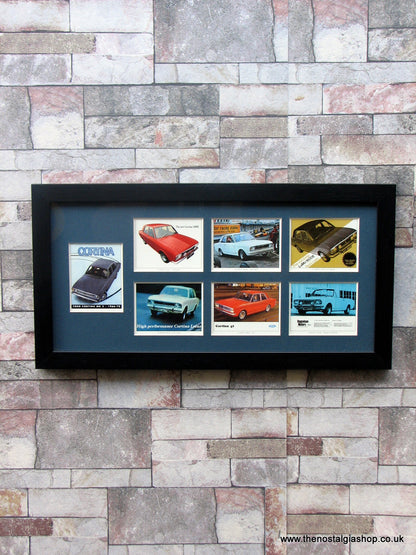 Ford Cortina MK II 1966-70. Framed Card Set.