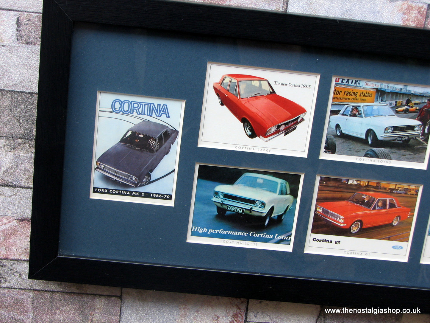 Ford Cortina MK II 1966-70. Framed Card Set.