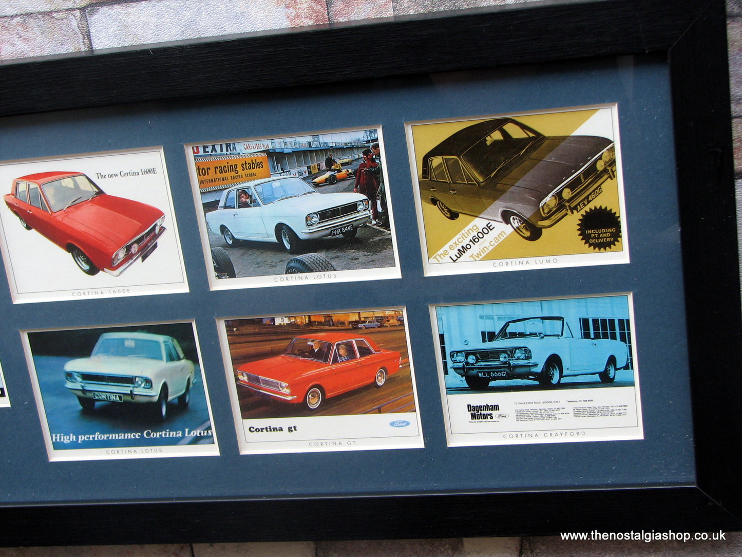 Ford Cortina MK II 1966-70. Framed Card Set.