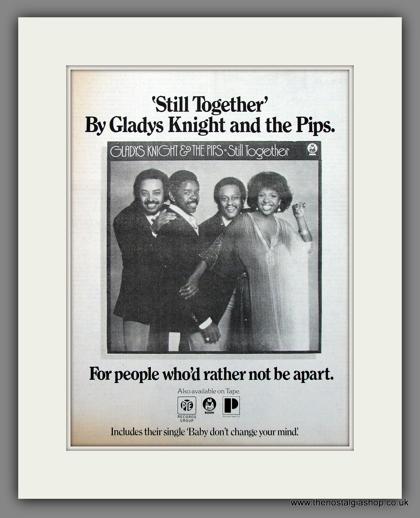 Gladys Knight And The Pips. Still Together. 1977 Original Advert (ref AD55982)