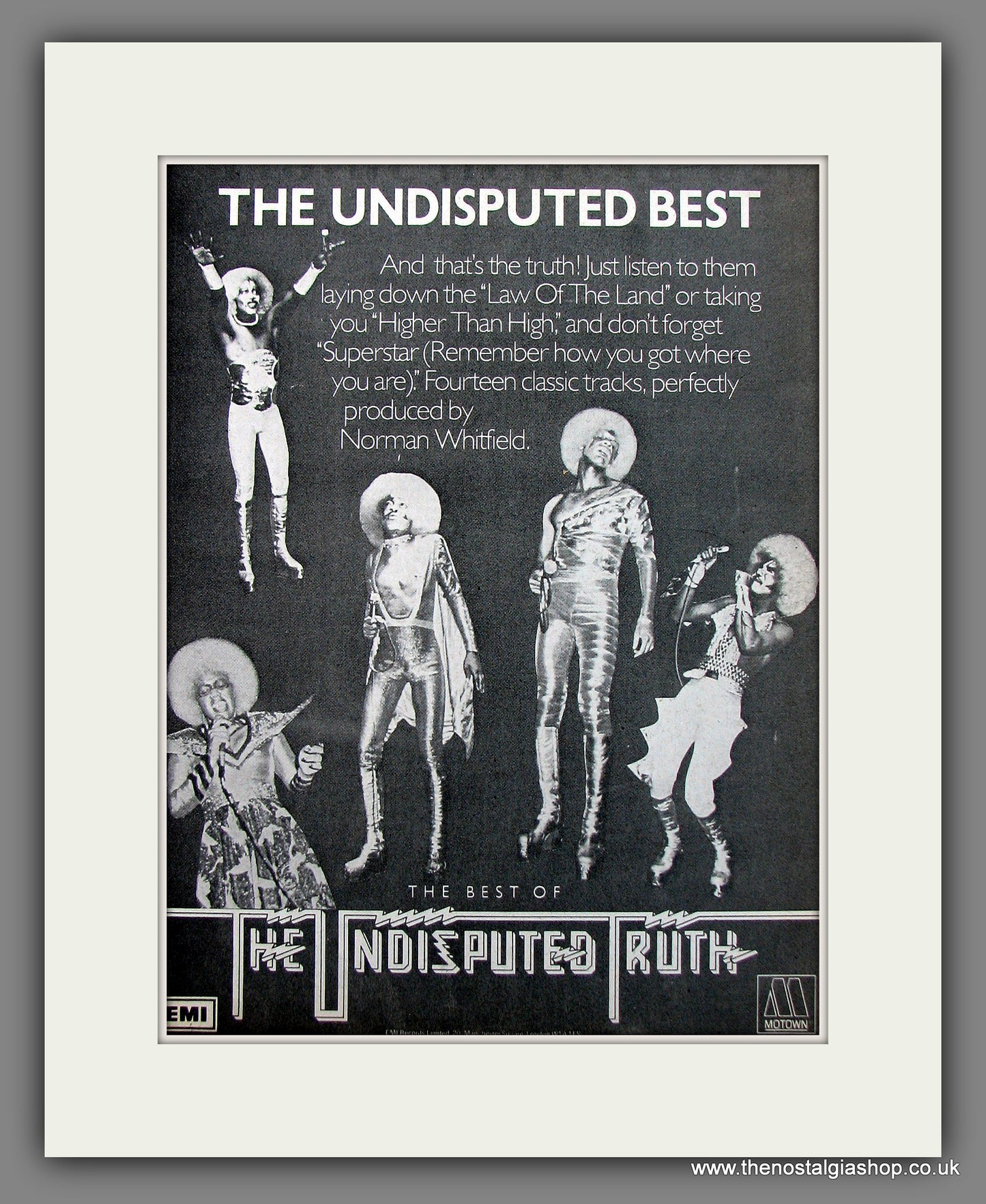 The Undisputed Truth. Best of. 1977 Original Advert (ref AD56017)