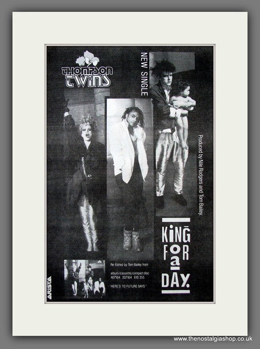 Thompson Twins. King For A Day. Original Advert 1985 (ref AD13692)