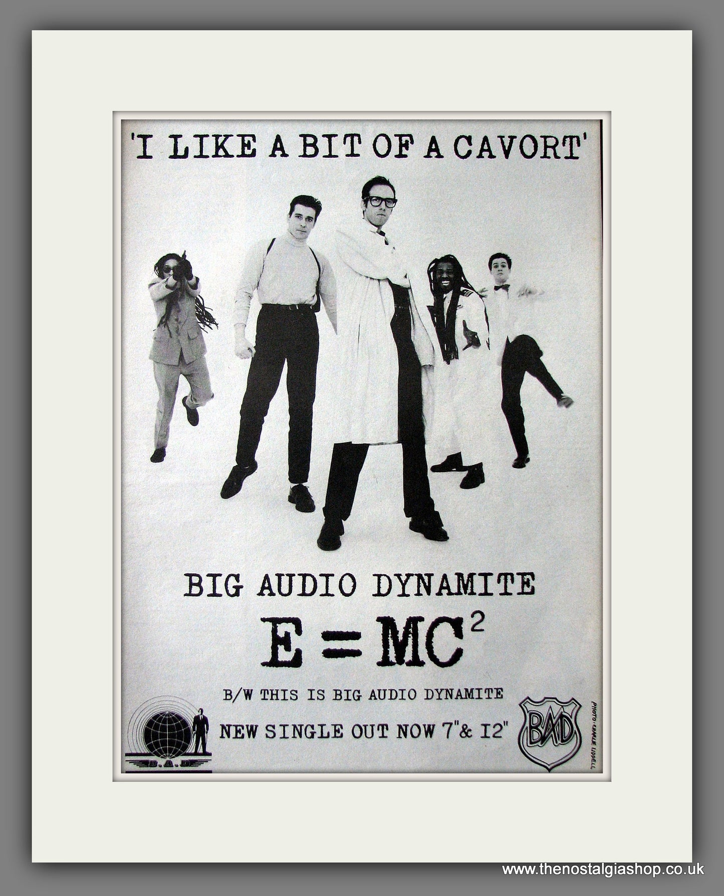 Big Audio Dynamite. E=MC. Original Advert 1986 (ref AD13699)