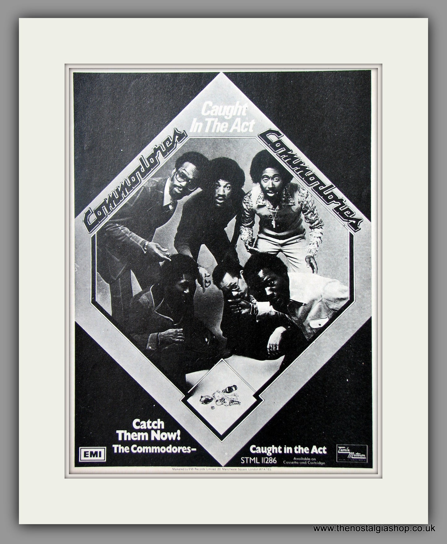 Commodores. Caught In The Act. 1975 Original Advert (ref AD51069)