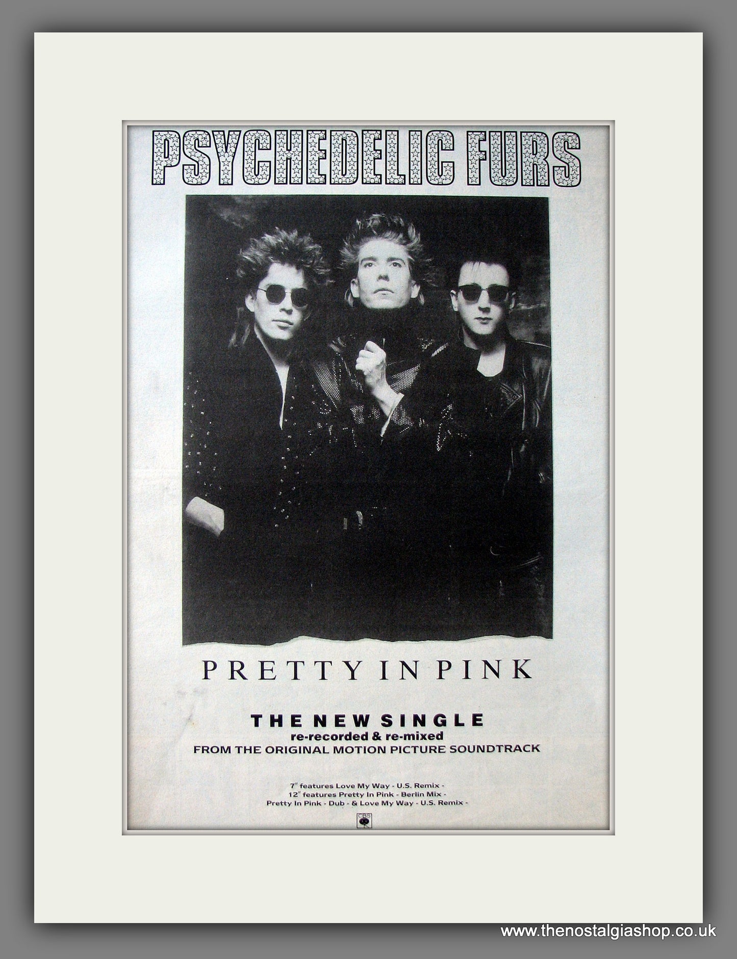 Psychedelic Furs Pretty In Pink. Original Advert 1986 (ref AD13703)