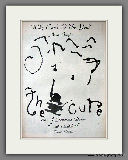 Cure  (The) Why Can't I Be You. Original Advert 1987 (ref AD13706)