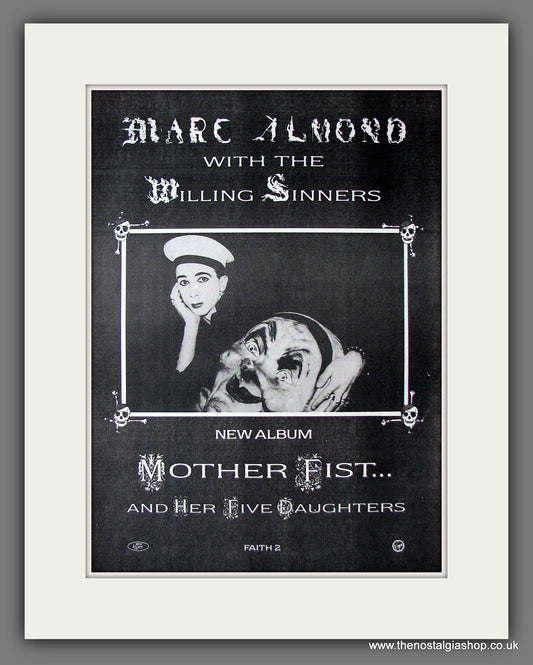 Mark Almond Mother Fist And Her Five Daughters. Original Advert 1987 (ref AD13709)