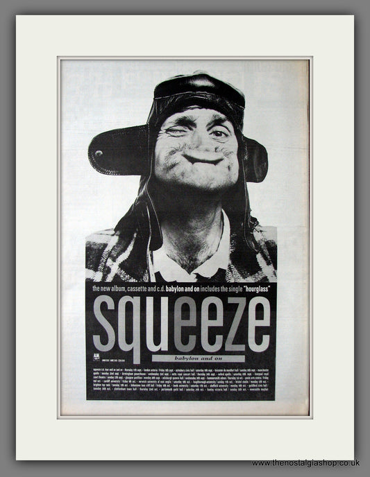 Squeeze. Babylon And On. Original Advert 1987 (ref AD13702)