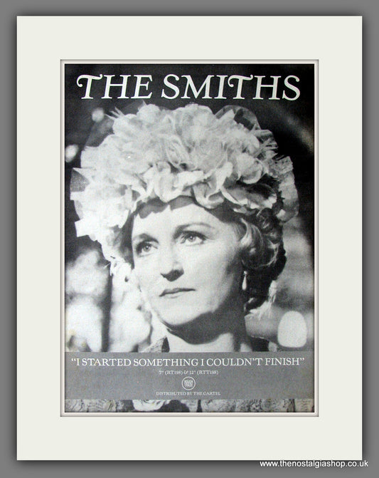 Smiths (The) I Started Something I Couldn't Finish. Original Advert 1987 (ref AD13712)