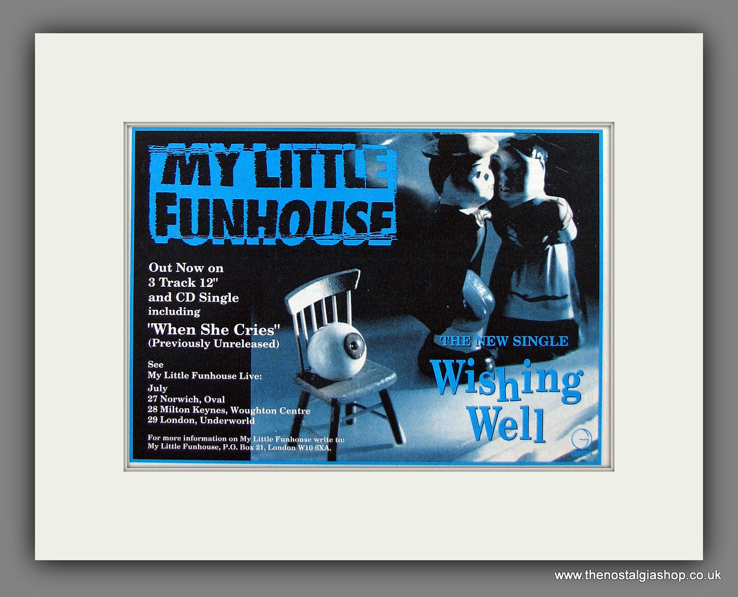 Little Funhouse (My) Wishing Well.  Original Vintage Advert 1993 (ref AD56047)